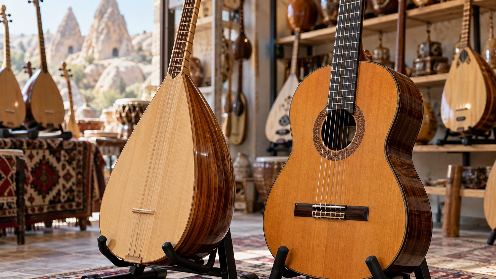 Bağlama ve gitar seçerken sap, teller ve çalım rahatlığını karşılaştırın